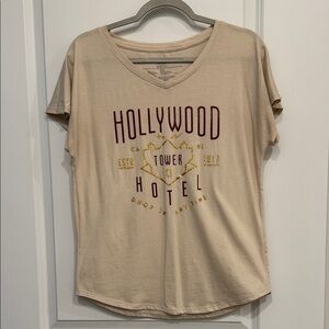 Disney Hollywood Studios Tower (of Terror) Hotel Beige Tee